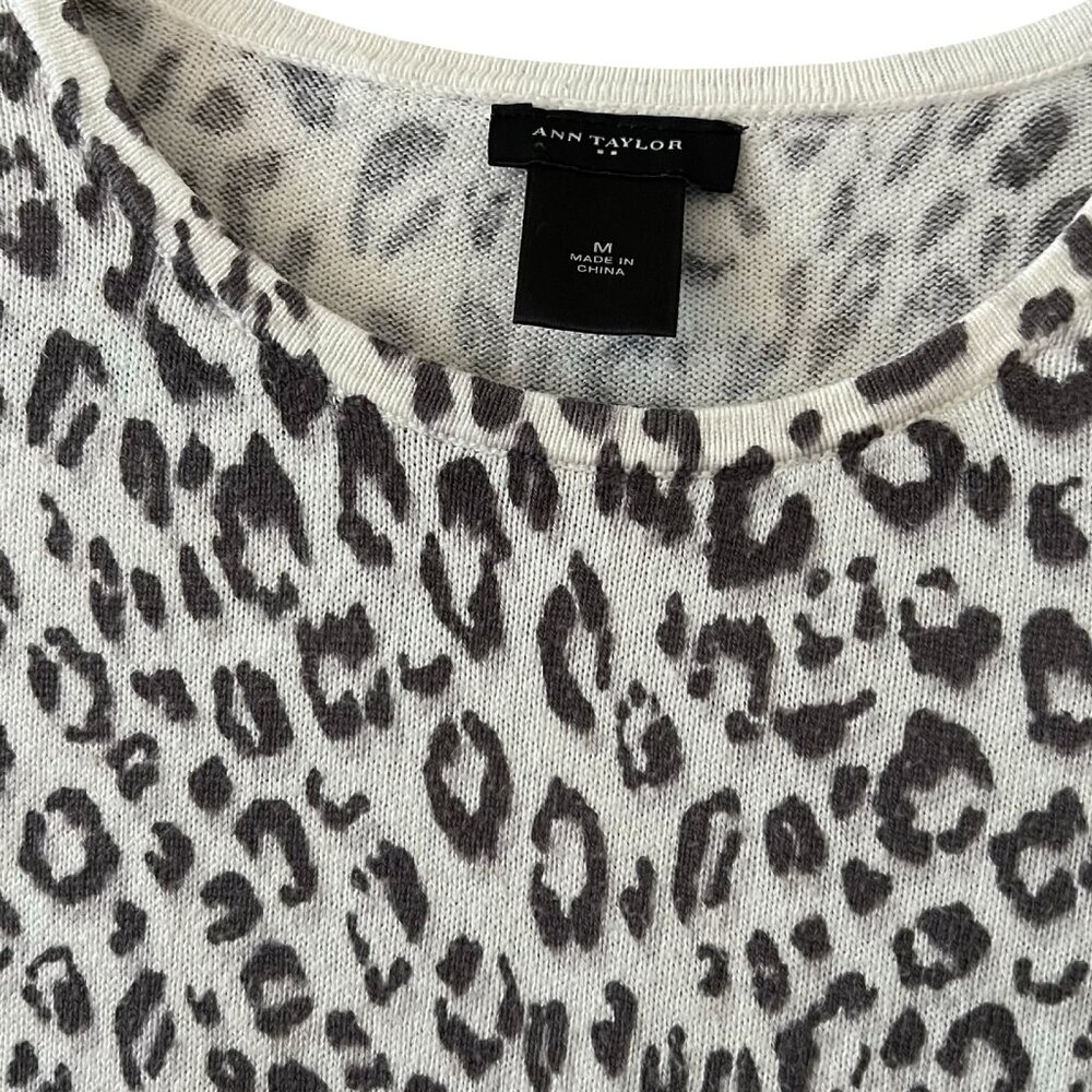 Ann Taylor Leopard Pullover Sweater - Picture 3 of 4